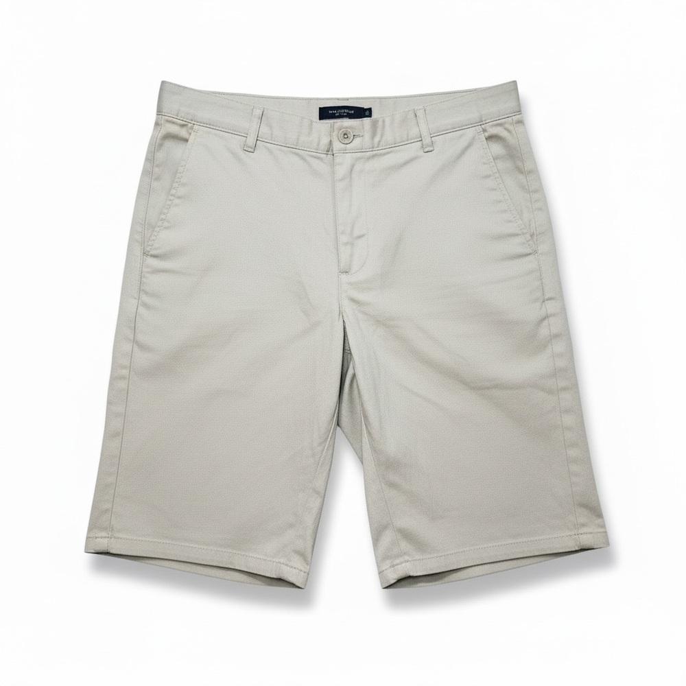 NWT Nautica Boys Khaki Flat Front Shorts School Uniform‎ Classic Summer 18H